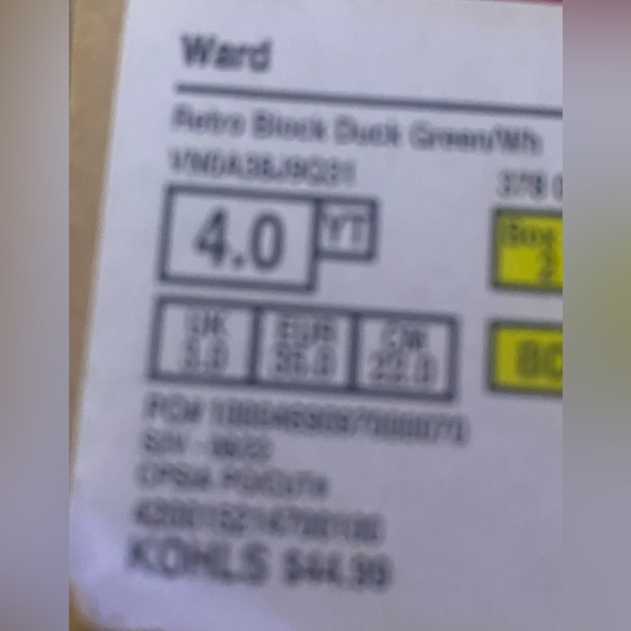 Vans Ward Shoes boys girls size 4Y-vans Ward-NWT - Picture 5 of 6